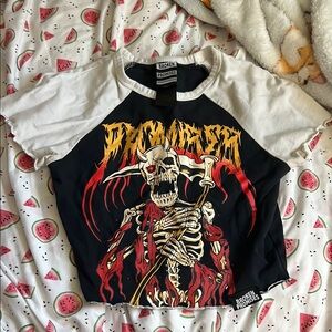 Black and White Short Sleeve Graphic Tee